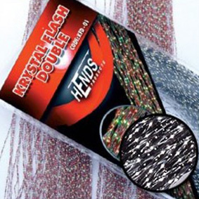 Mu�k�rsky materi�l Krystal Flash Double, Strieborno-�ierna